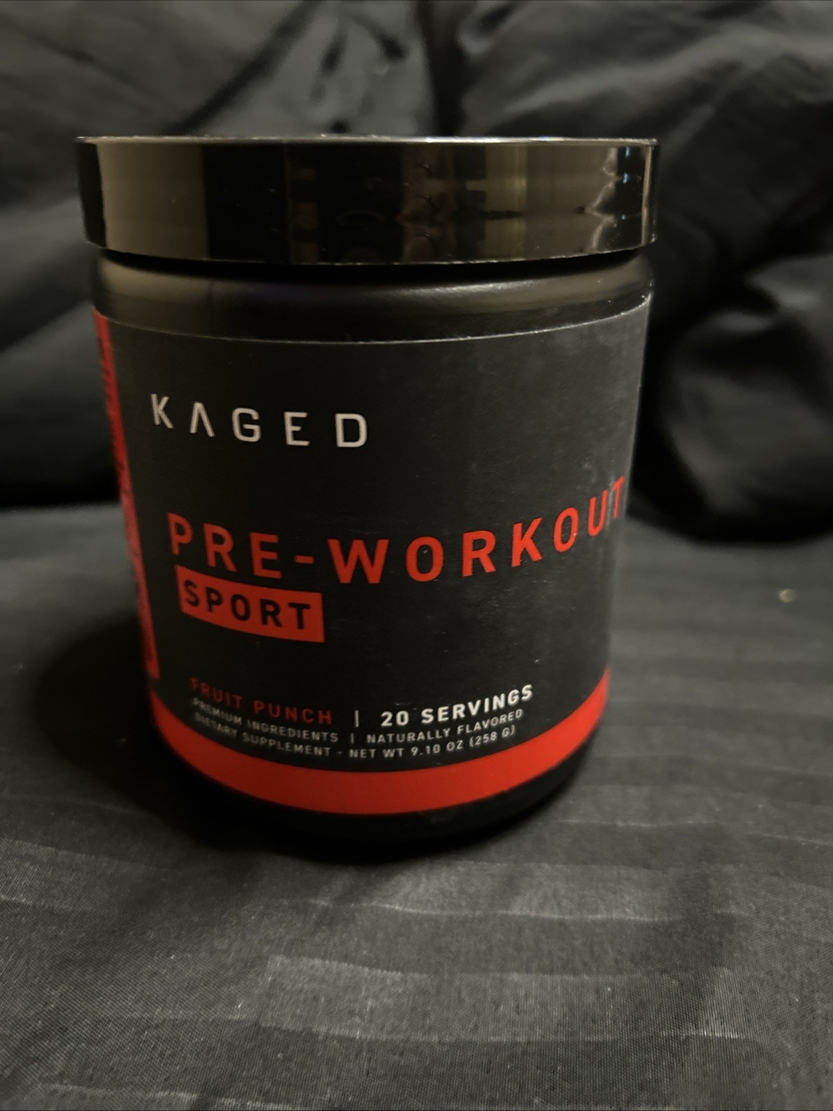 Kaged Pre-Workout Sport Fruit Punch 20 Servings 8.10 oz Powder New Sealed