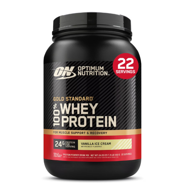 Optimum Nutrition Gold Standard 100% Whey Protein Vanilla Ice Cream 22 Servings