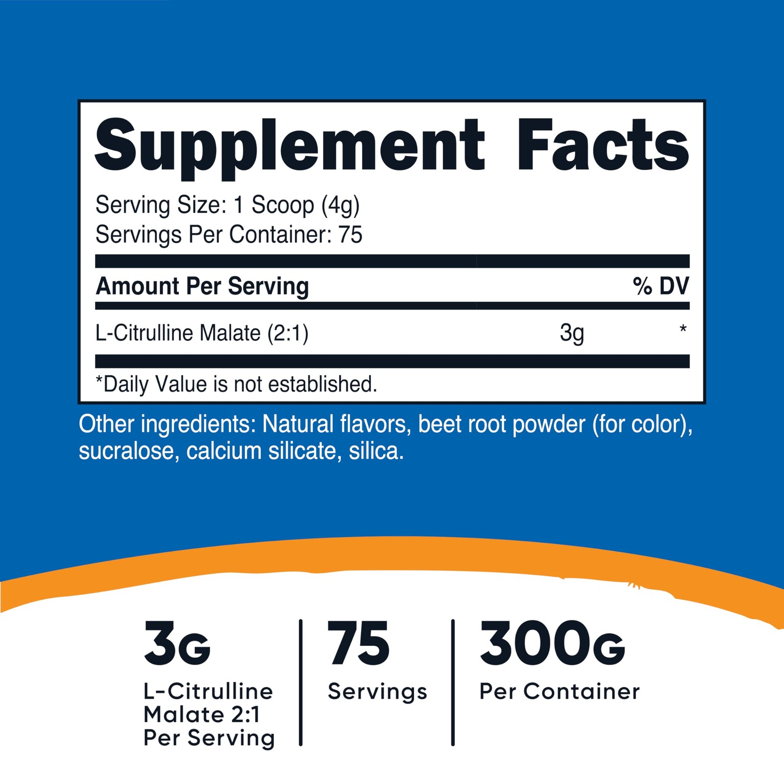 Nutricost L-Citrulline Malate 2:1 300g Fruit Punch – Workout Support, 300 g