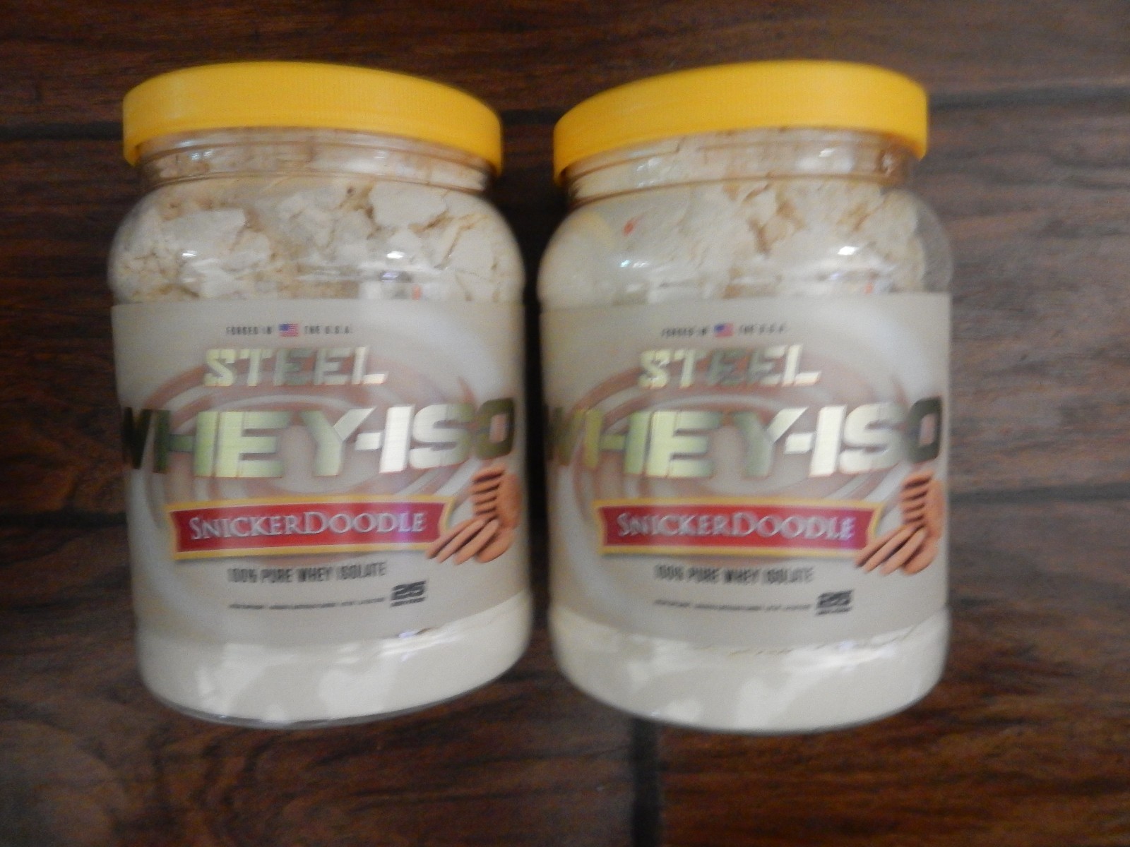 Steel Whey-Iso- Snicker Doodle- isolate, 25 Servings – 1.65lb- Lot Of 2