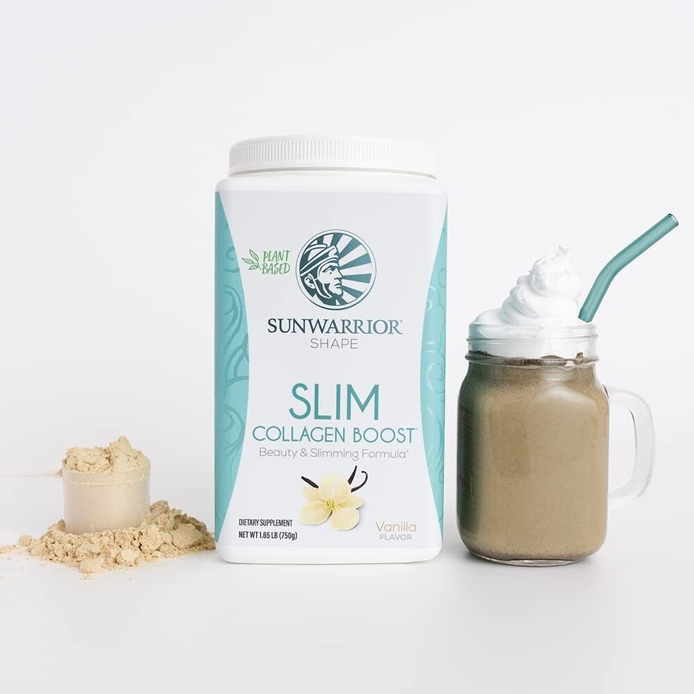 Sunwarrior Slim Collagen Peptides Powder with Vitamin C, Biotin Gluten Free Keto