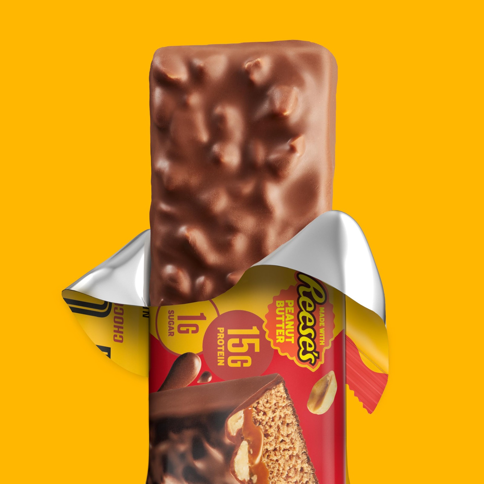 Fulfil Chocolate Peanut Butter Flavored Protein Bar Made Reeses Peanut Butter