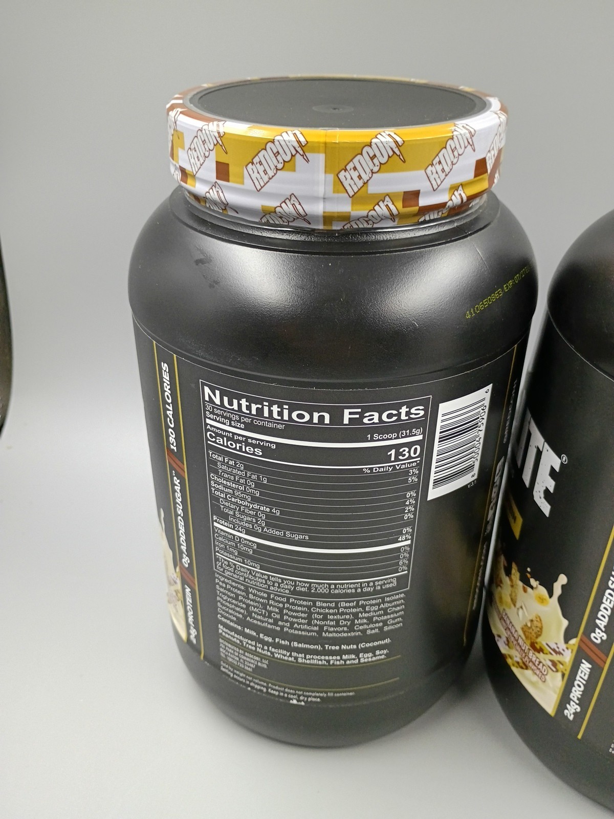 Lot Of 2 Redcon1 MRE Lite Whole Food Protein Powder – Banana Nut Bread ~Exp 7/27