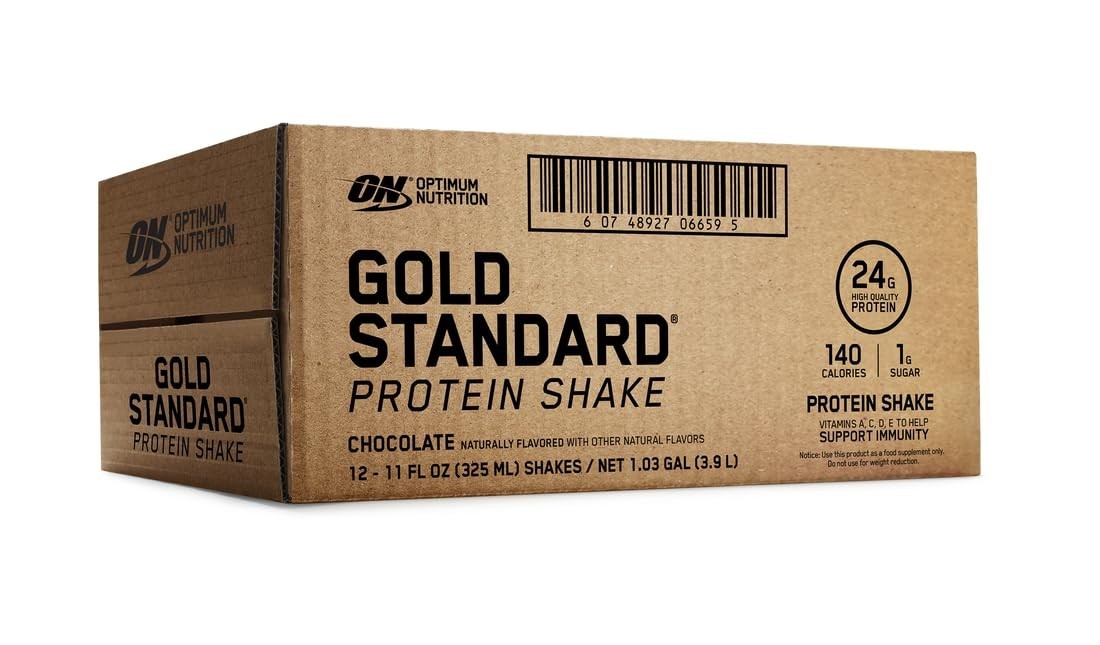 Optimum Nutrition Gold Standard Protein Shake, 24g Protein Ready Drink Chocolate