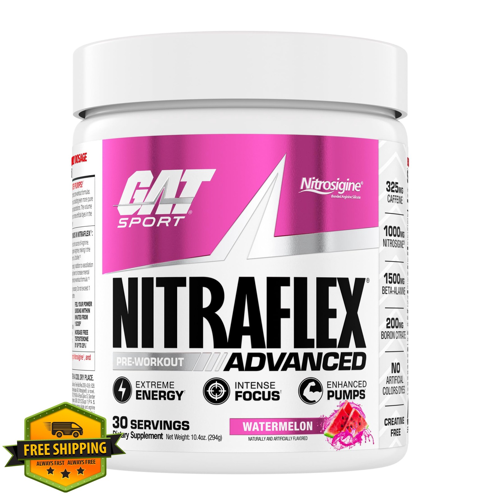 GAT SPORT Nitraflex watermelon pre-workout