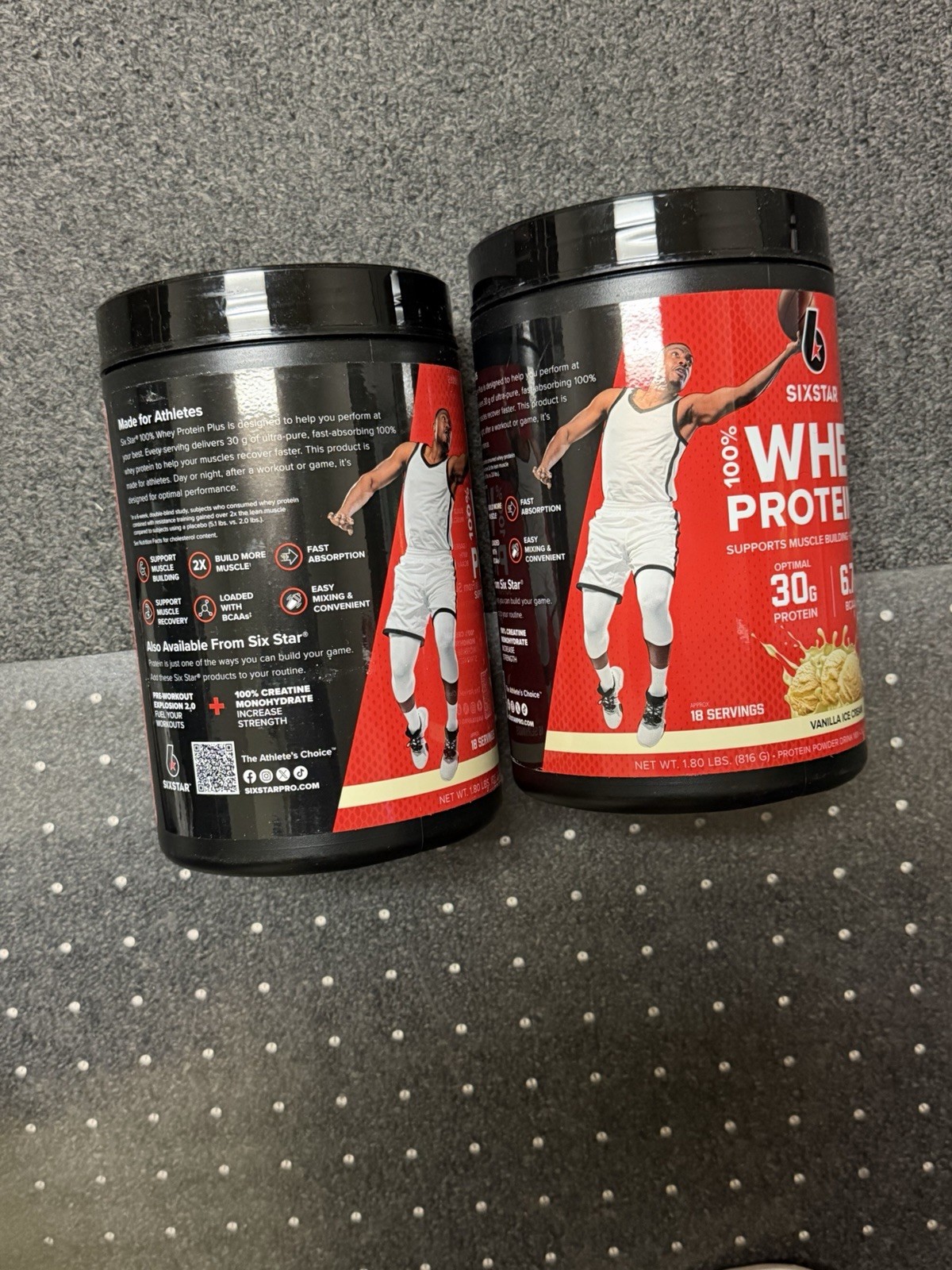 2X Six Star Whey Protein Plus 30g Protein Powder Vanilla Cream 1.81 lbs 3/2028