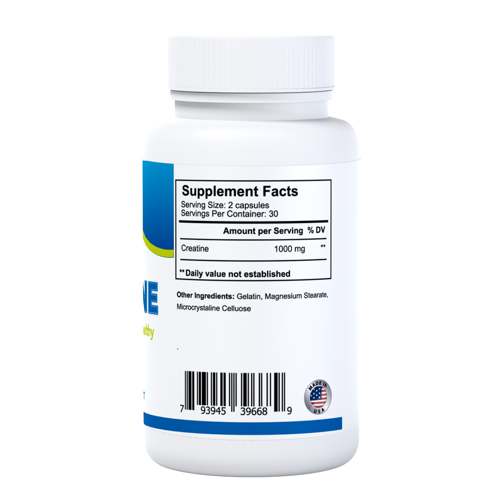 CREATINE – Muscle Building – Enhanced Recovery – Train Stronger – 60 Caps