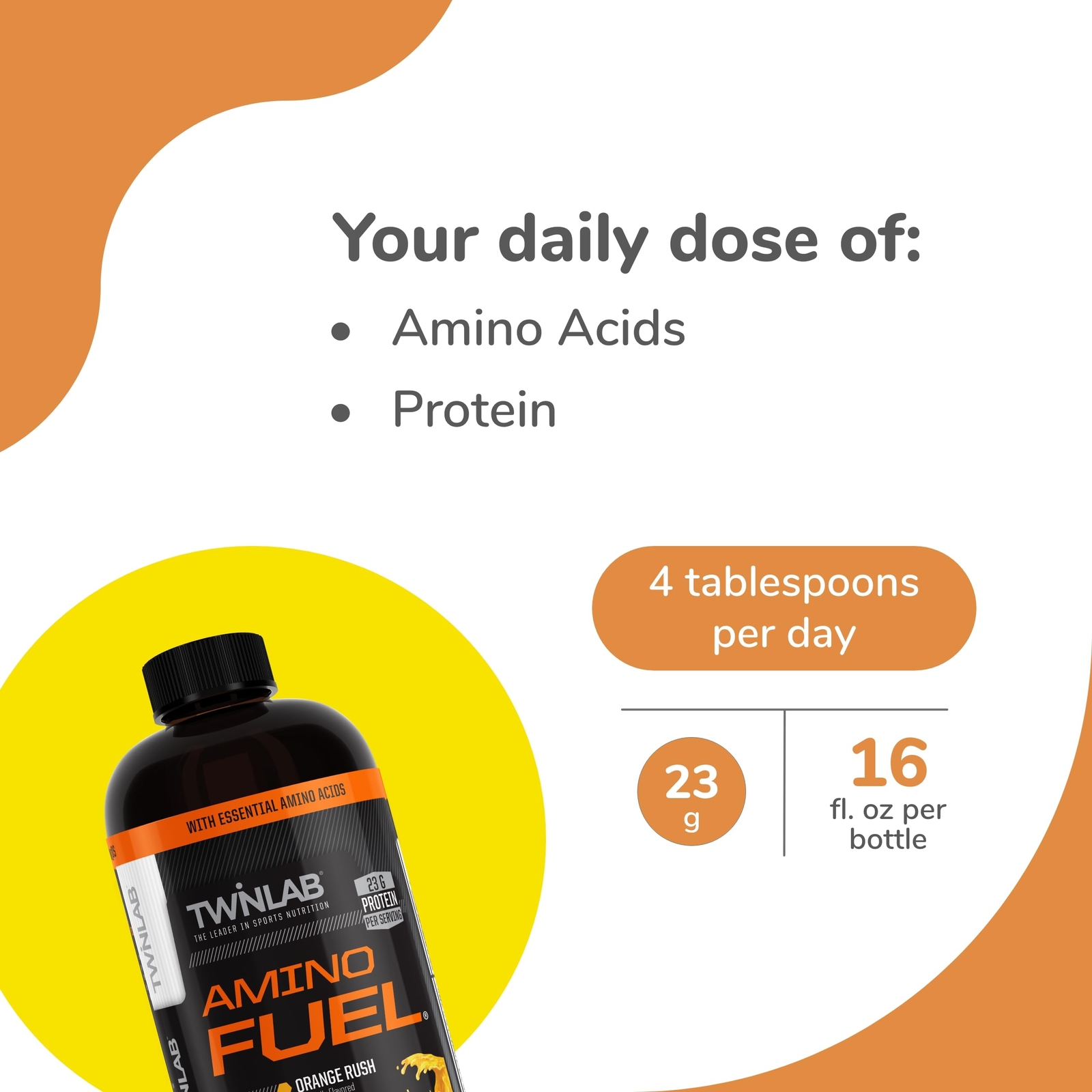 Twinlab Amino Acid Supplement Muscle Recovery Energy Drink 16 Fl Oz 1 Pack
