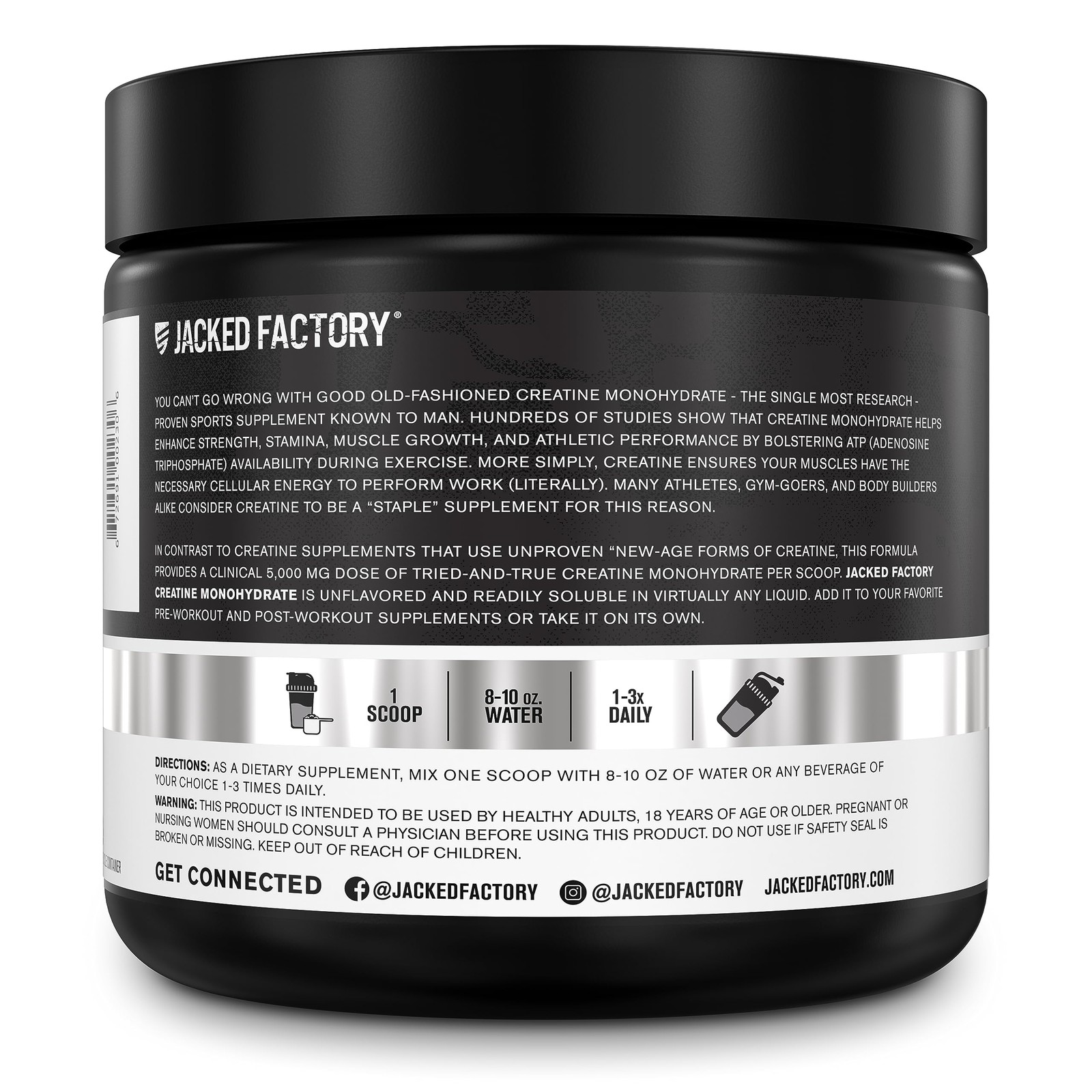 Creatina Monohidratada 150g Suplemento En Polvo Para Ganar Músculo 30 Porciones