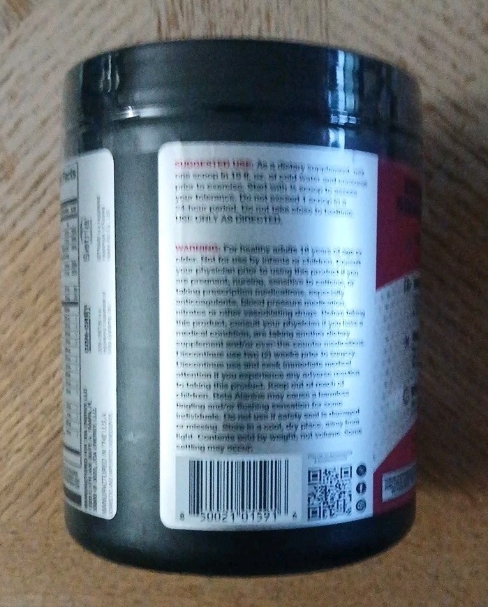 1CT: ZOA+ Zero Sugar PRE-WORKOUT! Powder “Cherry-Lime” NSF-CERTIFIED SPORT 13oz