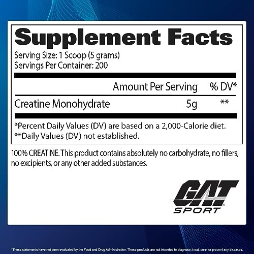 Creatine Monohydrate Powder 1000g Unflavored Strength Endurance