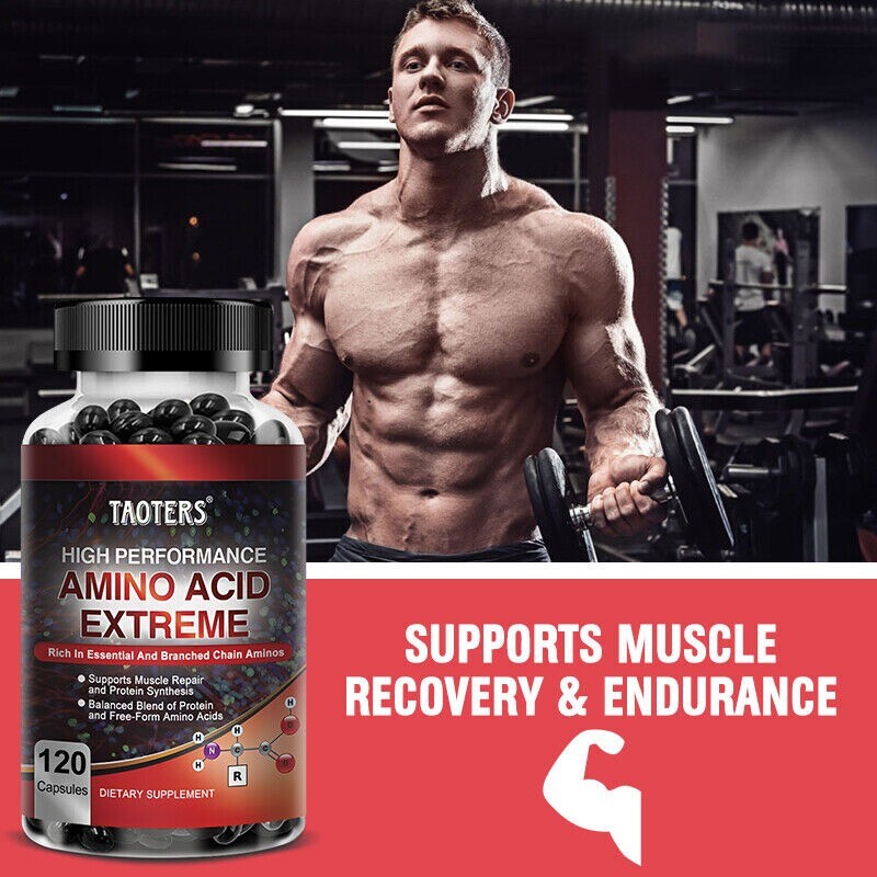 L-Leucine,Bcaa,Amino Acids Support Muslce Gainer Muscle Recover 120 Capsules