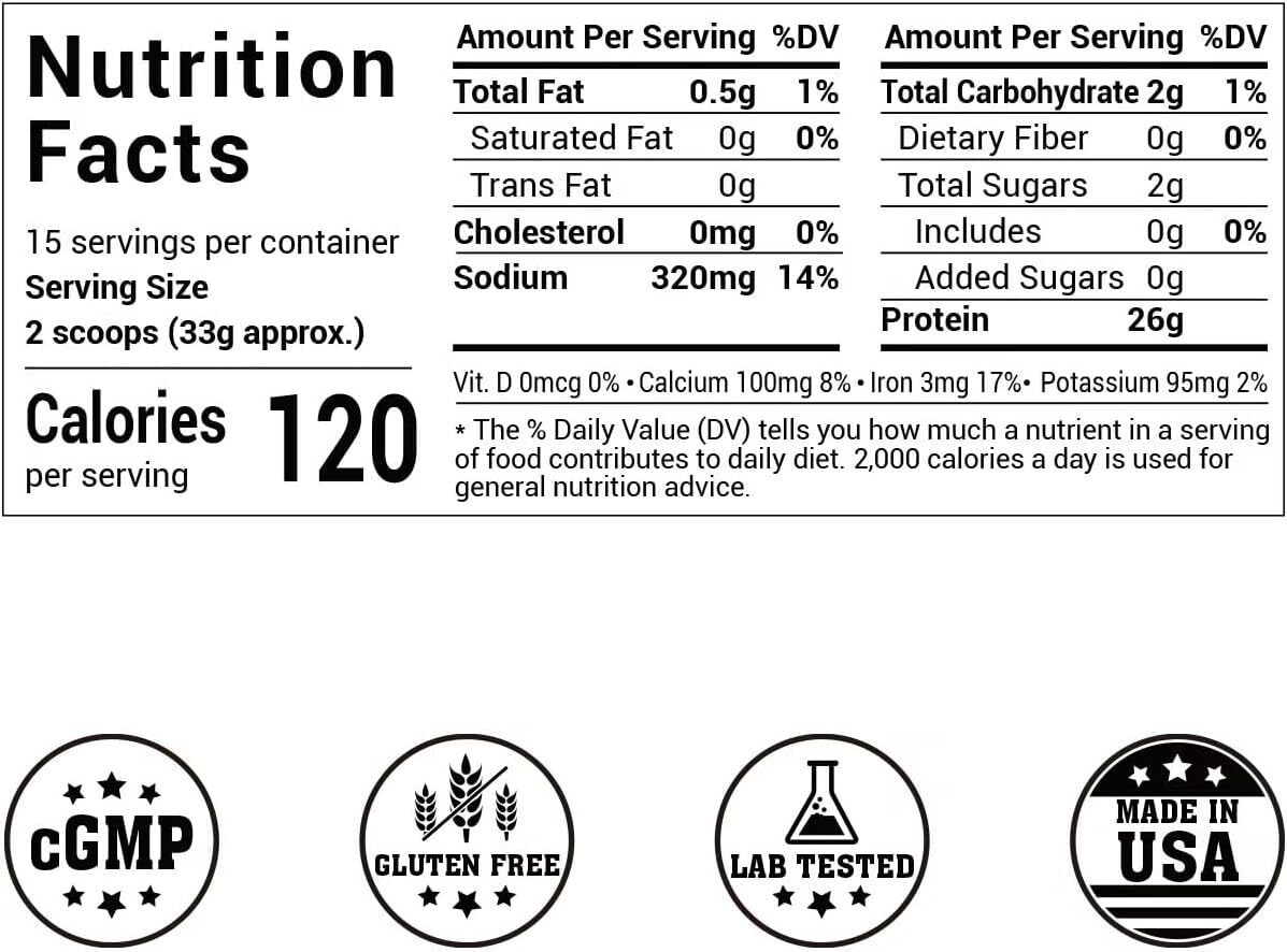 1.1/2.2LBS Pure Pea Protein Powder Vegan Protein Powder Muscle Growth Support