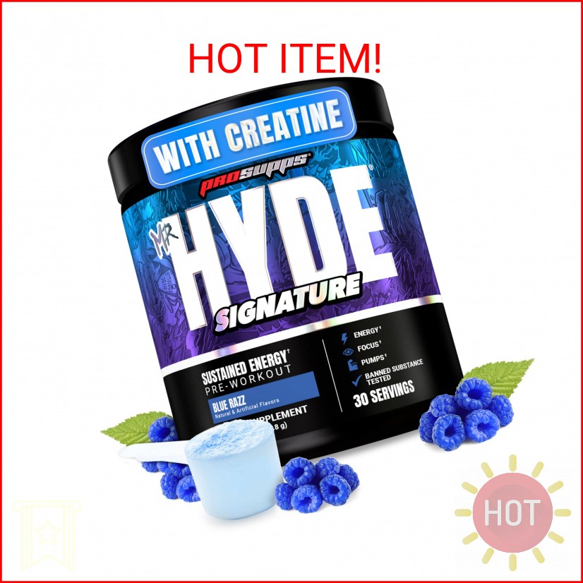 ProSupps Mr. Hyde Signature Pre Workout Powder with Creatine, Beta Alanine & Caf