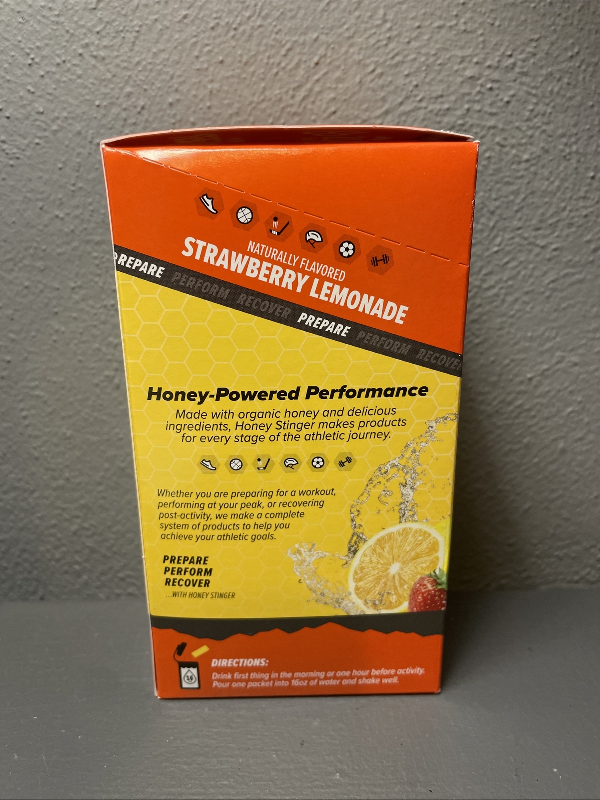 Honey Stinger Strawberry Lemonade Rapid Hydration Recovery 10 Pack Box 5/19/23