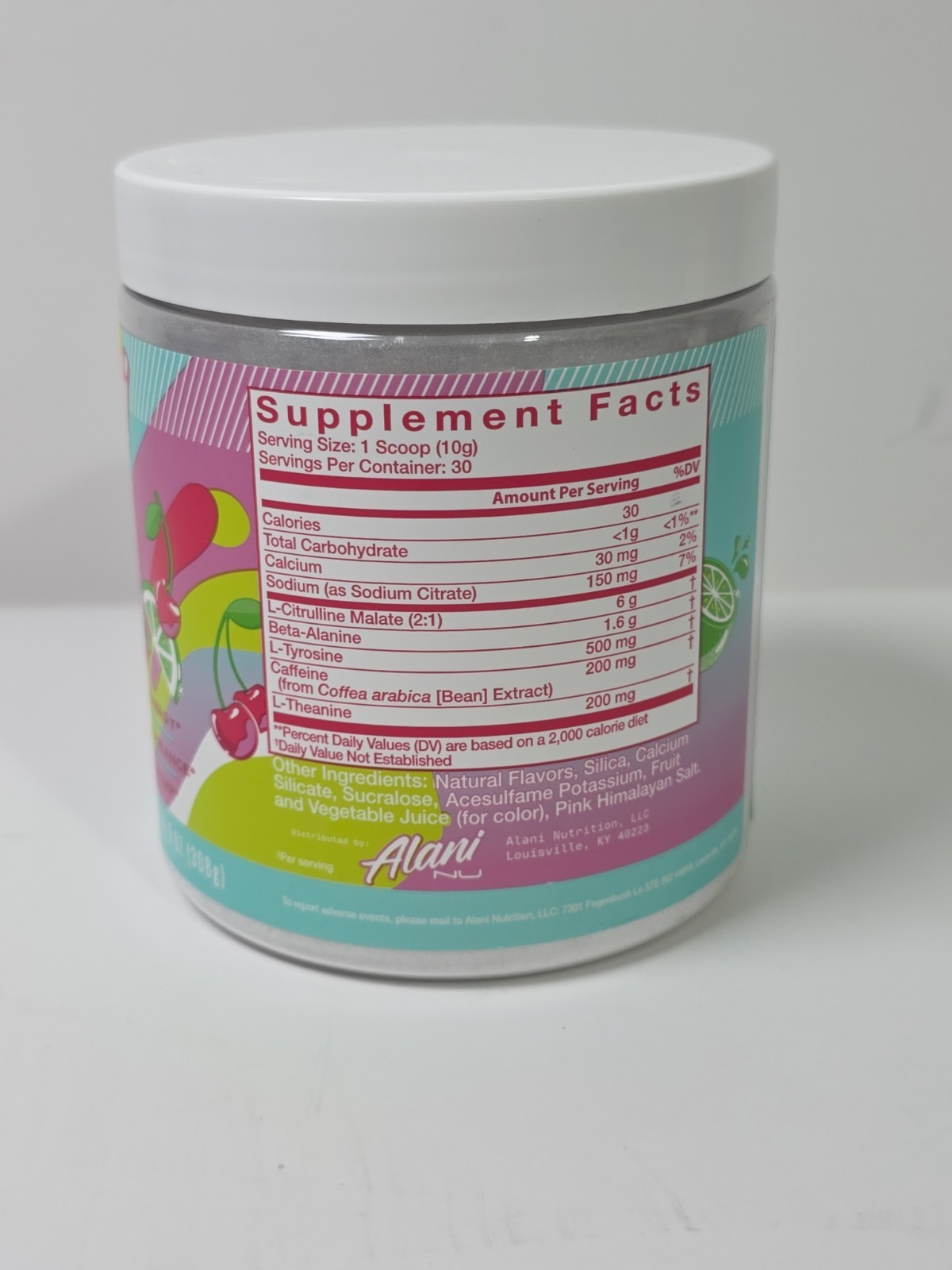 Alani Nu Pre-workout Cherry Twist 10.9 Oz 30 Serving EXP 1/28