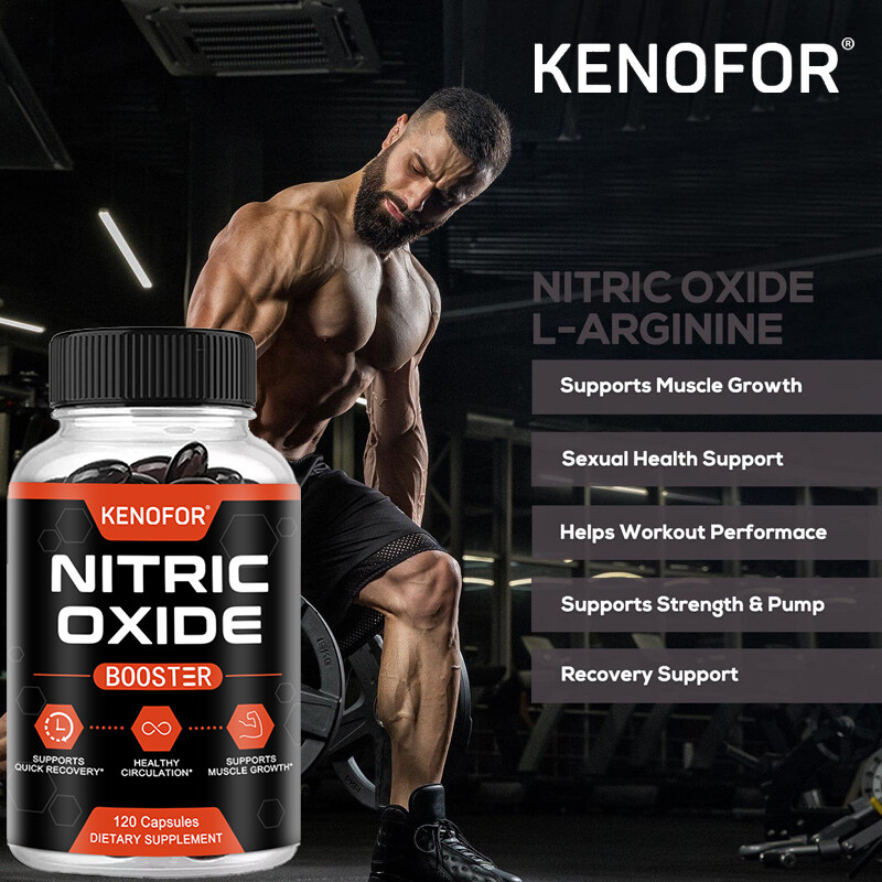Nitric Oxide Booster, Boosts Blood Circulation, 30/60/120 Capsules