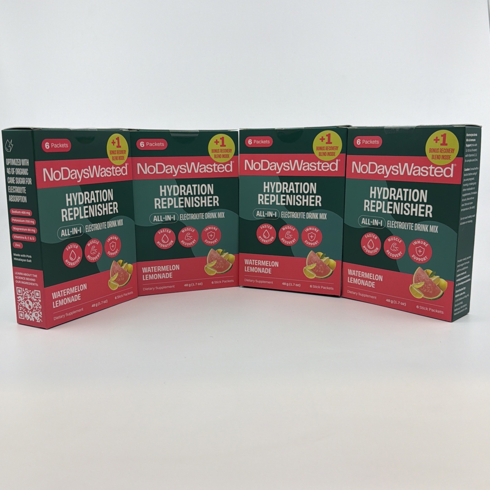 No Days Wasted Hydration Replenisher Watermelon Lemonade 30 Packets NEW SEALED