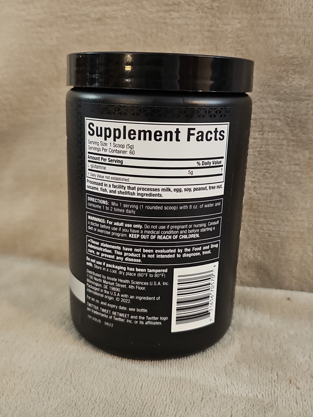 2 MUSCLETECH Platinum 100% Glutamine, Unflavored, 10.58 oz (300g) *EXP: 07/27*