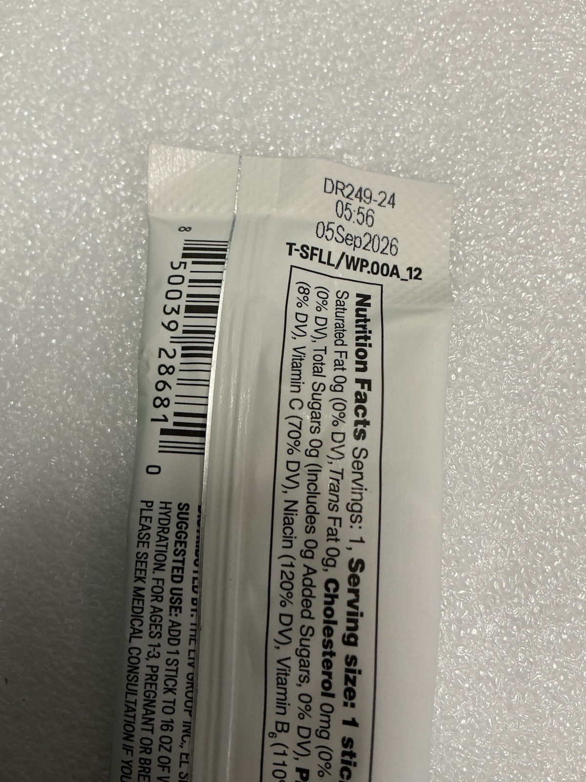 Liquid I.V Hydration Sugar-Free Lemon Lime+White Peach 25Sticks EXP 09/26