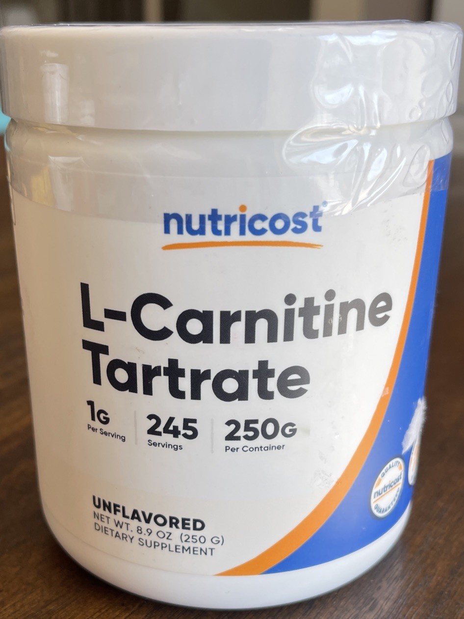 Nutricost L-Carnitine Tartrate Powder (250 Grams) – 1 Gram per Serving
