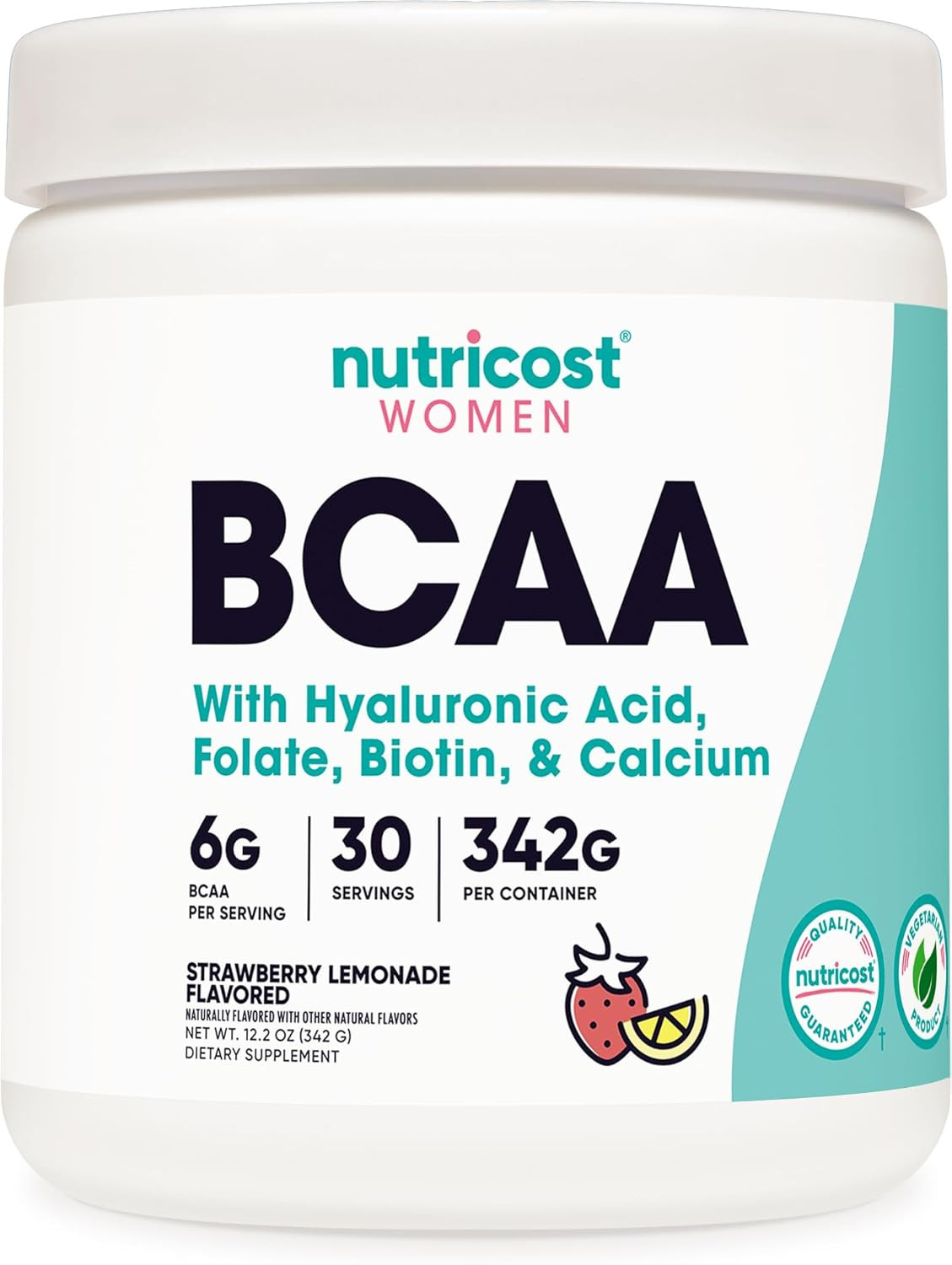 BCAA for Women (Strawberry Lemonade, 30 Servings) – Formulated Specifically for