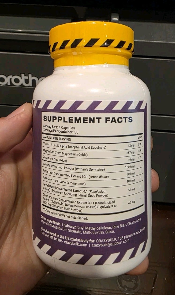 CrazyBulk TREN-MAX TRENOROL 1 Month Supply 120 capsules New sealed Exp. 07/2027