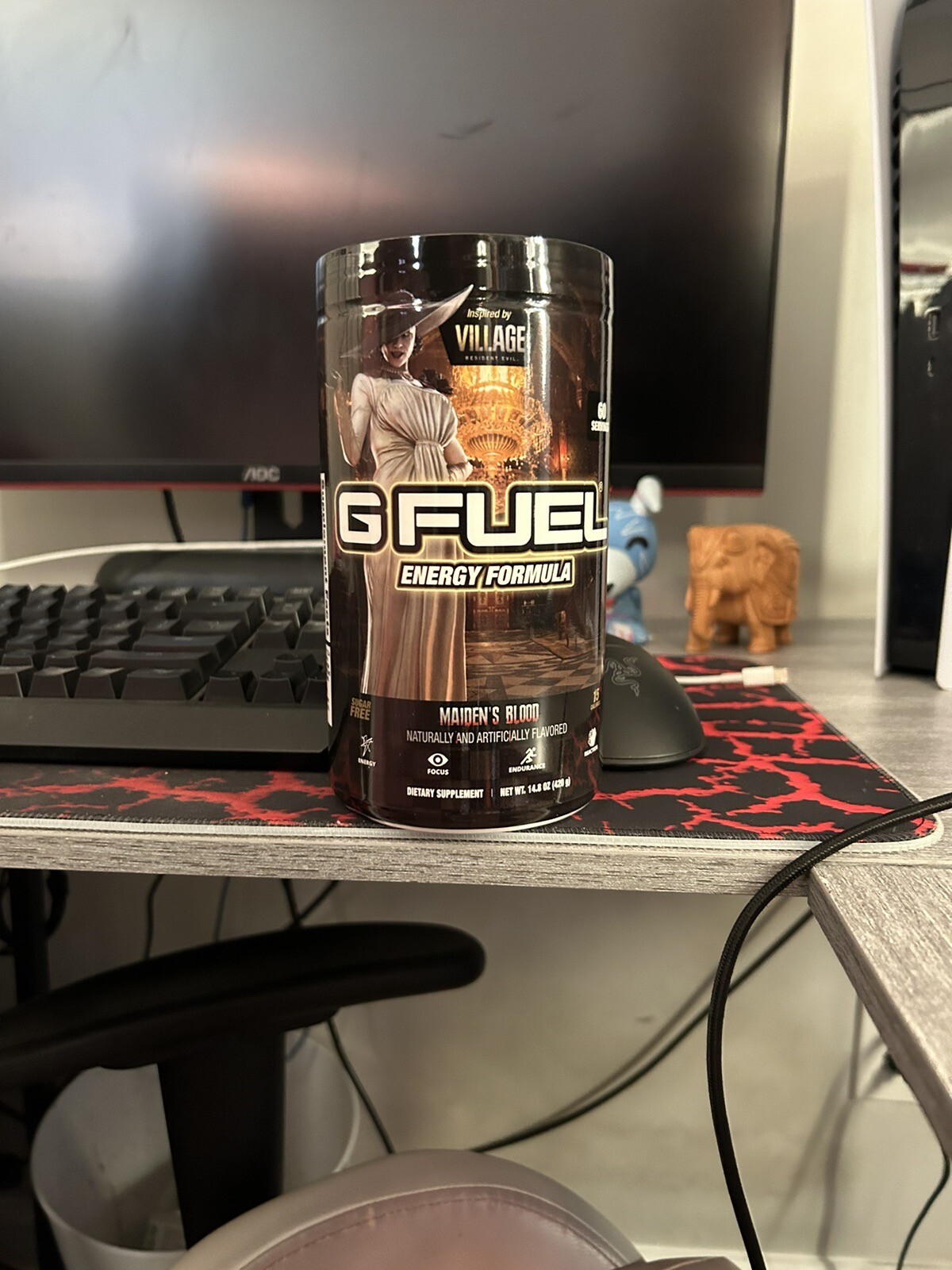 Lady Dimitrescu Tall GFUEL Tub *NEW & SEALED* G Fuel