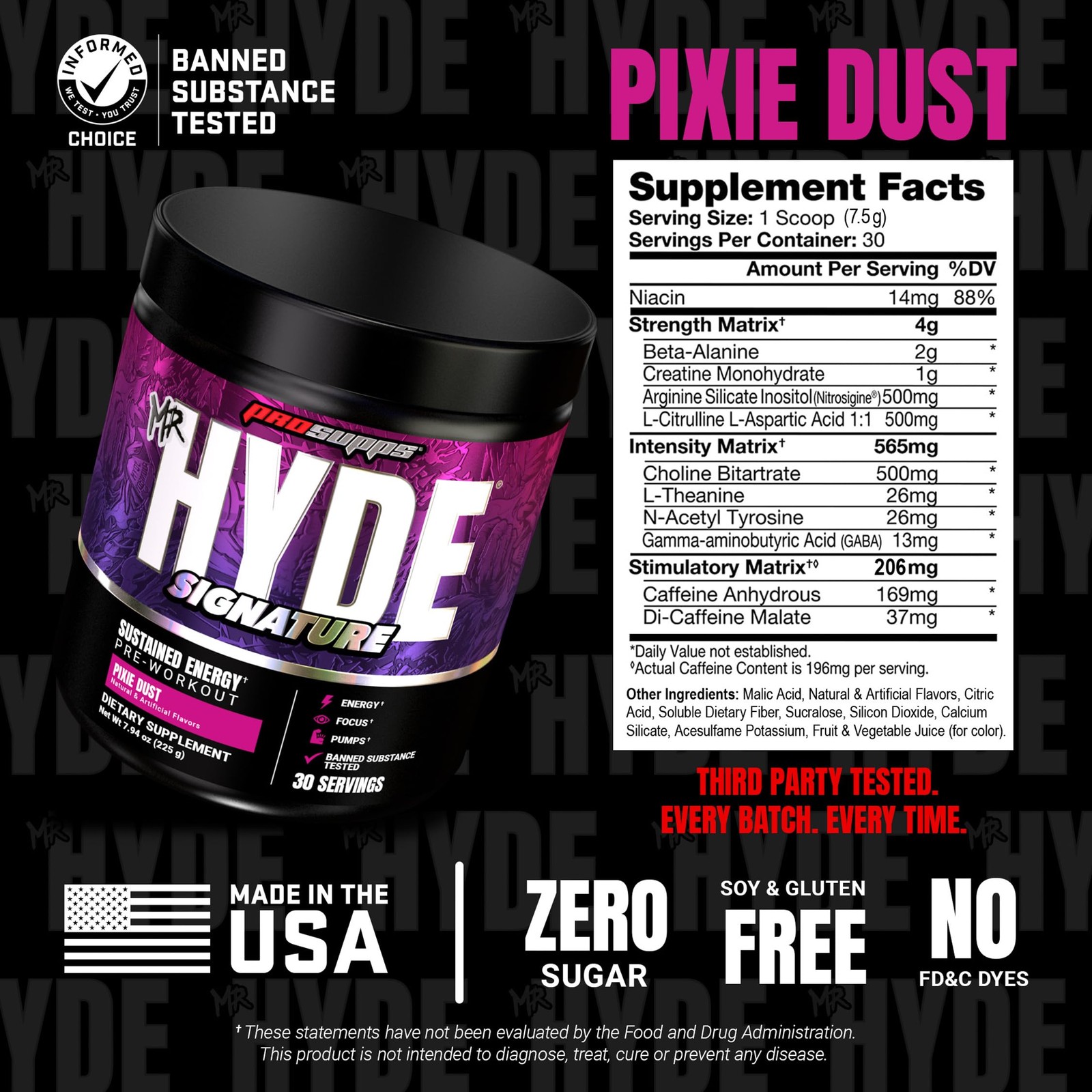 ProSupps Mr. Hyde Signature Pre Workout Powder with 30 Servings (Pack of 1)