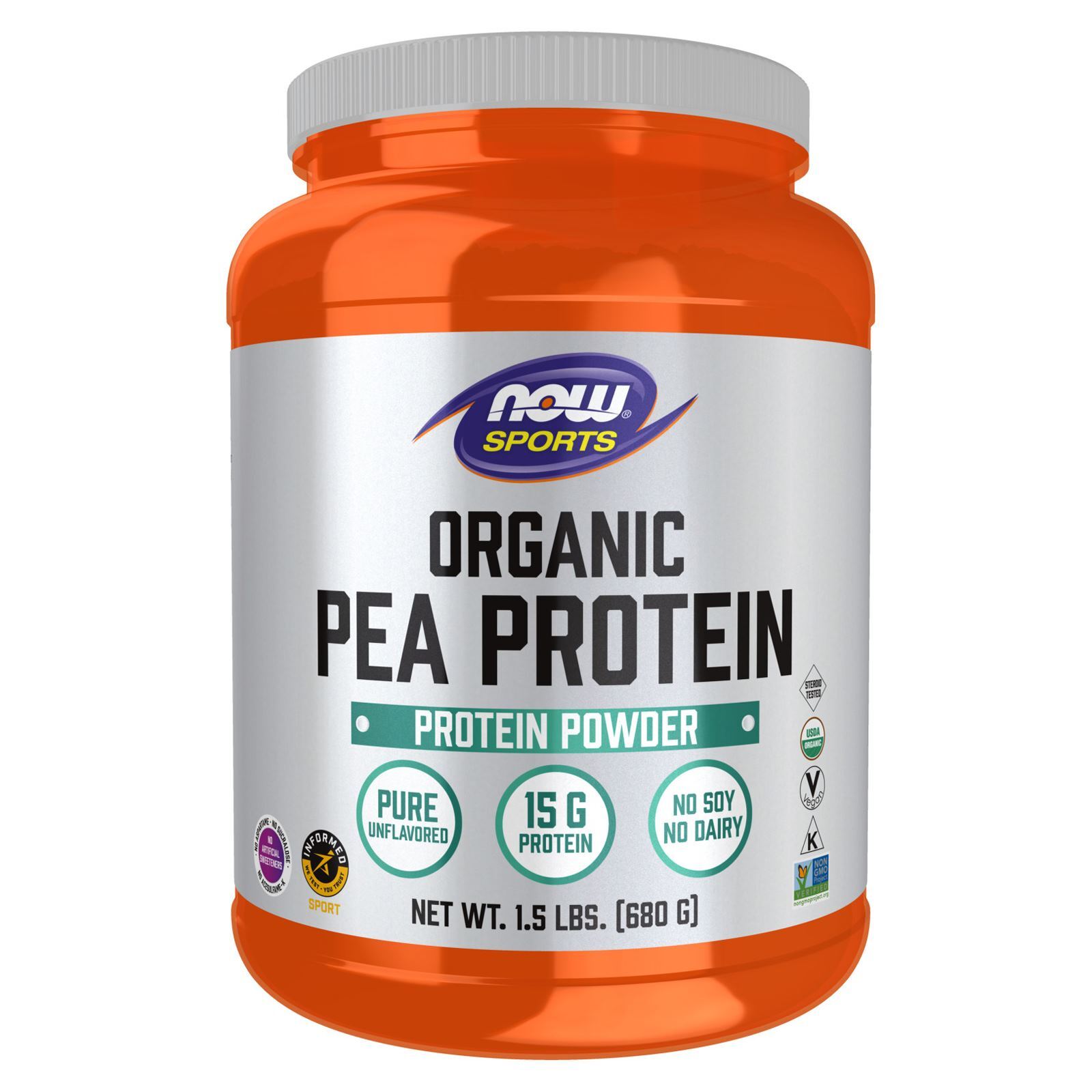 NOW FOODS Pea Protein Organic Powder 1.5 lbs.