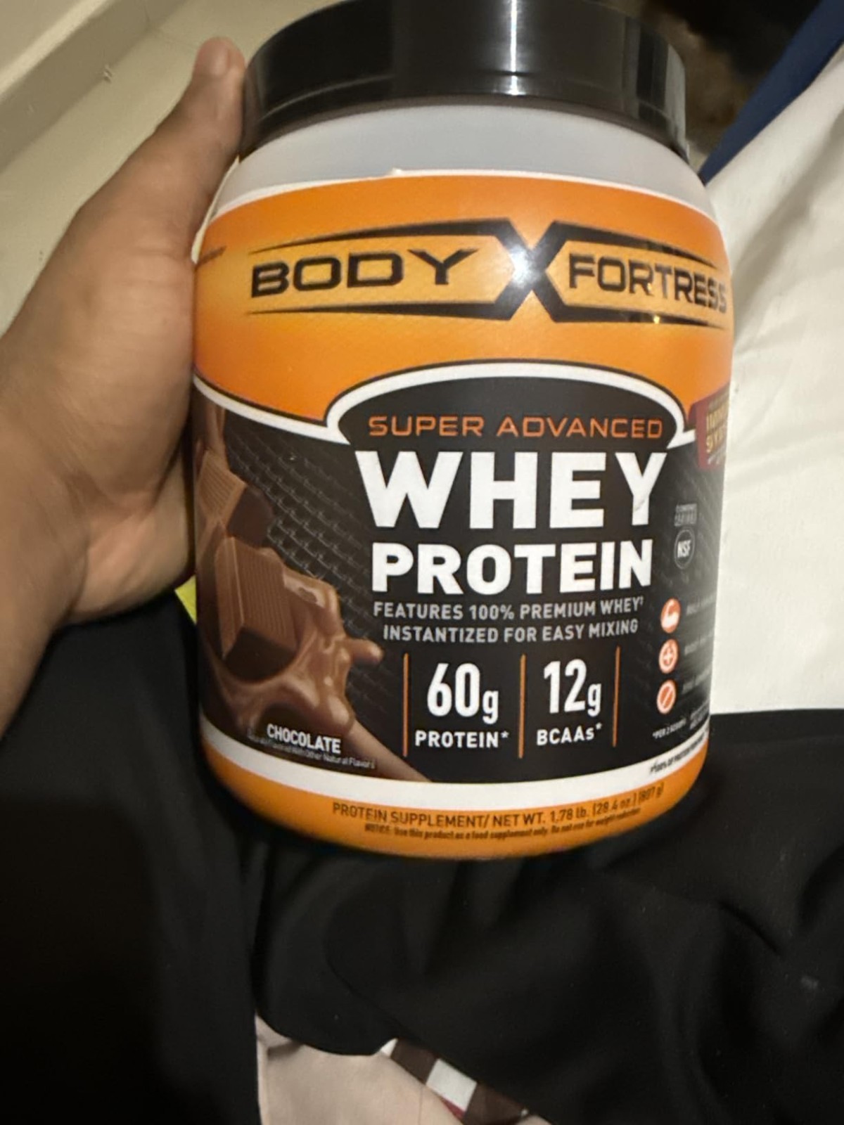 Body Fortress Super Advanced Whey Protein Powder, Cookies N’ Creme, 60g Protein