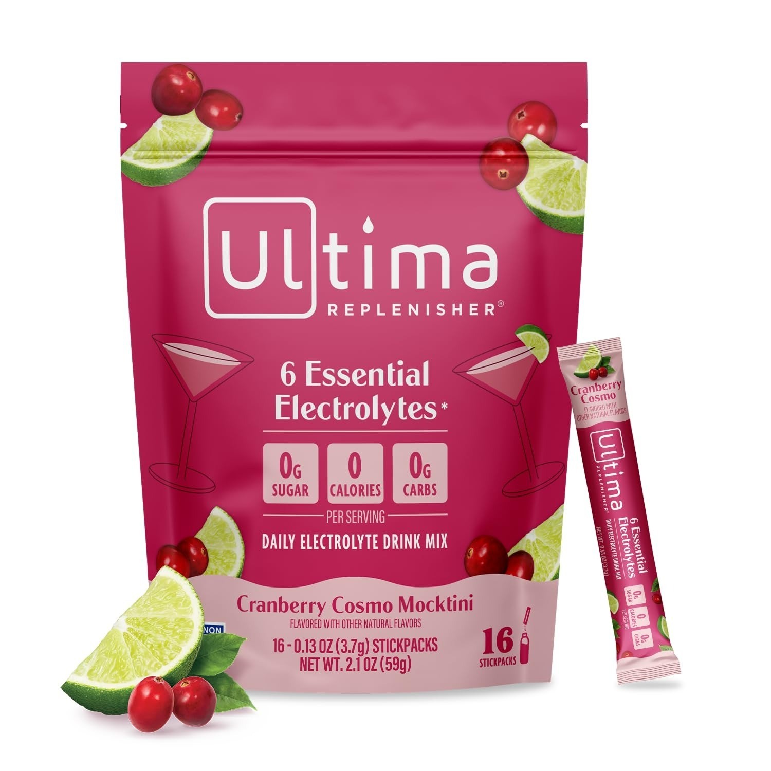 Ultima Replenisher Electrolyte Powder – Watermelon, 20 Stickpacks