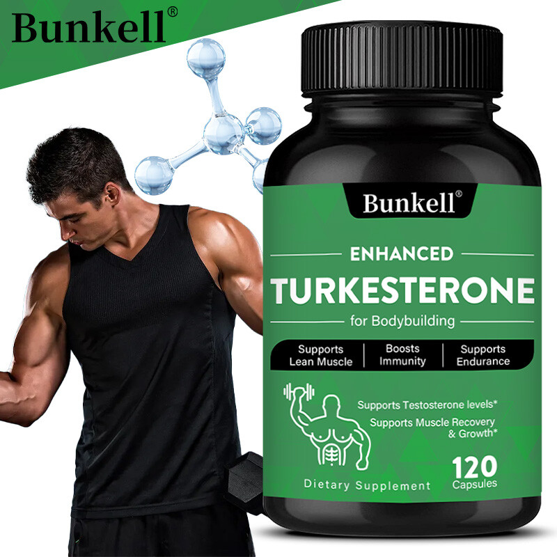 Turkesterone 1000mg High Strength Supports Muscle, Testosteron, 30/60/120 Caps