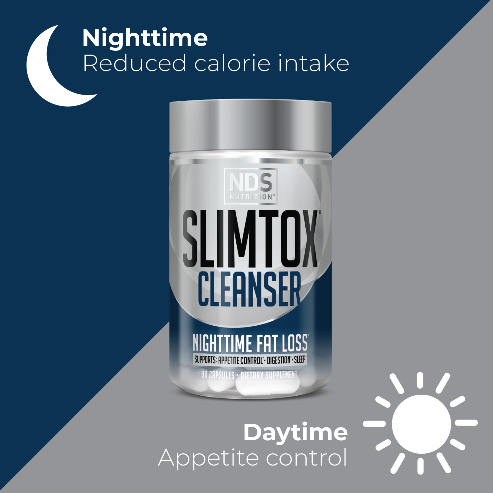 Slim-Tox – Fat-Loss Support – Appetite Control and Restful Sleep – (90 Capsules)