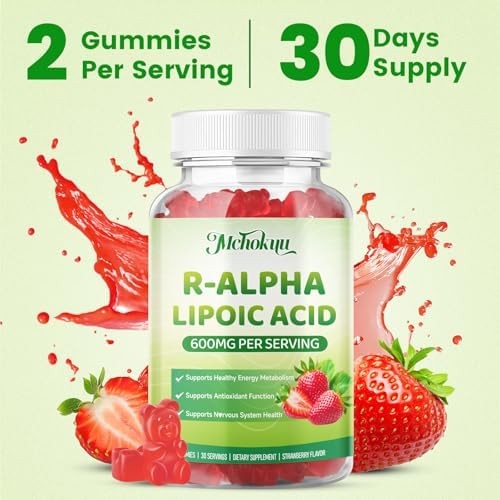 R Alpha Lipoic Acid Gummies, Stabilized R-Alpha Lipoic Acid, ALA Supplement for