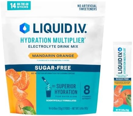 Liquid I.V.® Hydration Multiplier Sugar – Free – 0.46 Ounce (Pack of 14)