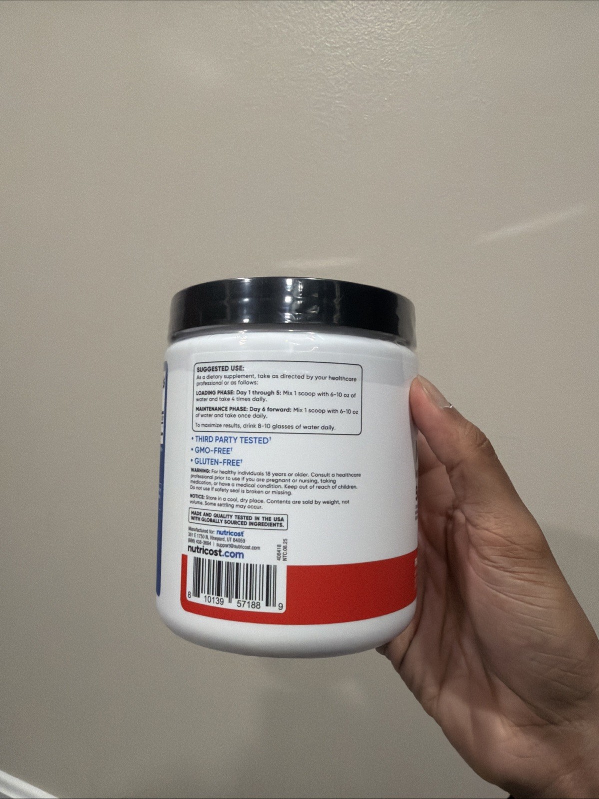 Nutricost Creatine Monohydrate Powder 300 g – Fruit punch